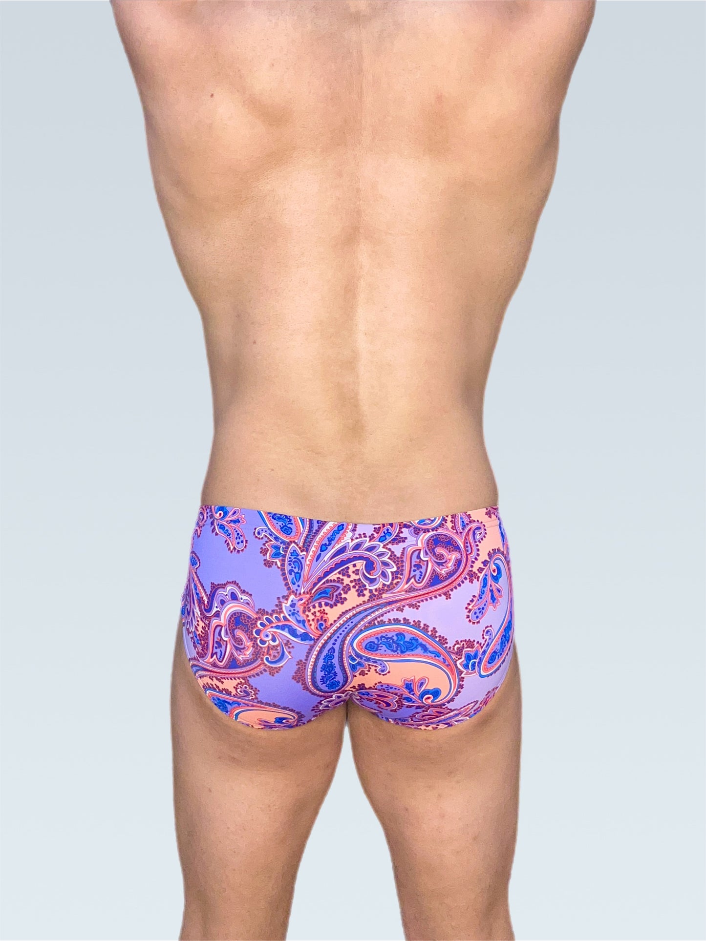 Purple Paisley Square Cut Brief