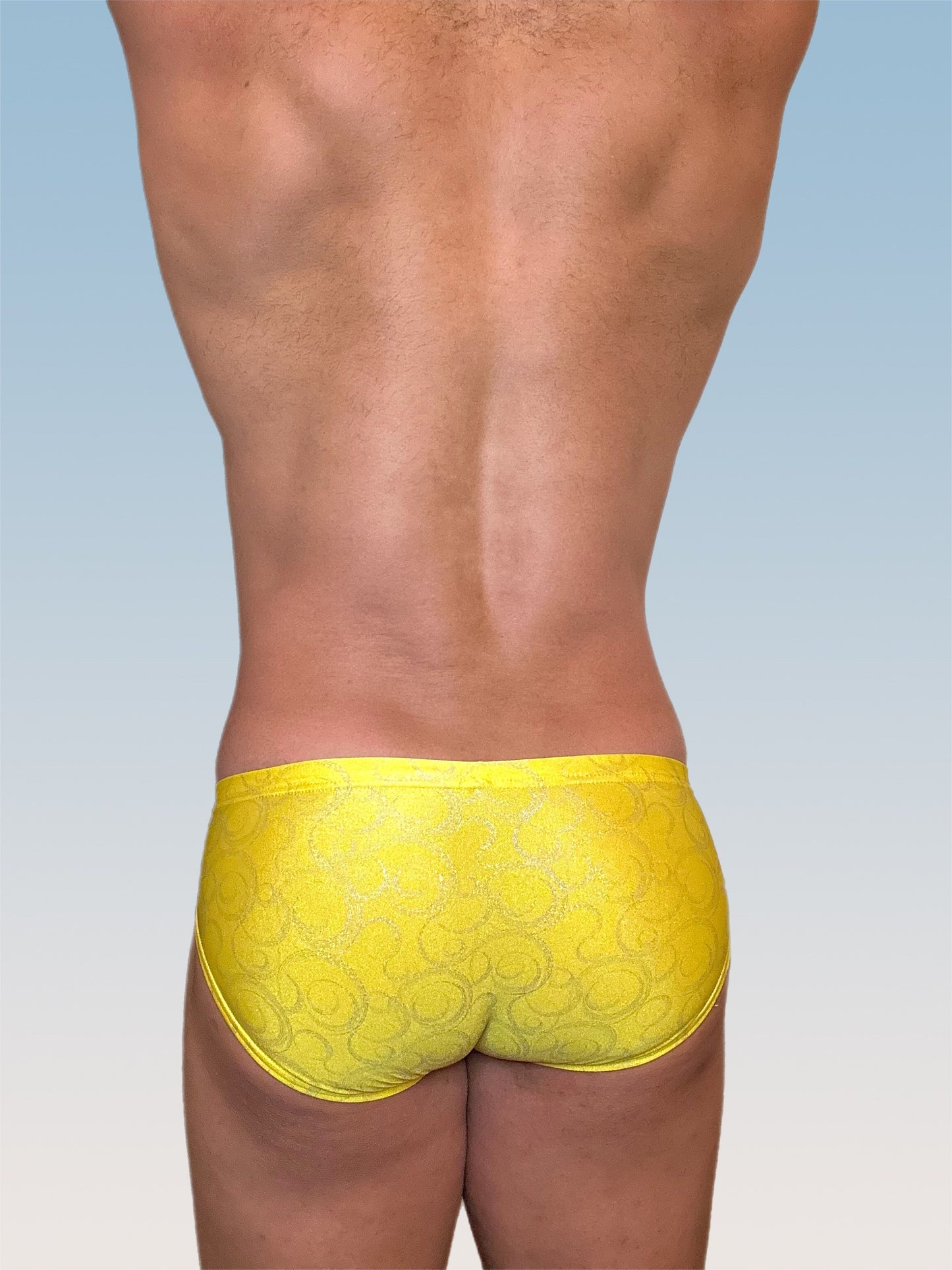Yellow/Silver Swirl Bikini