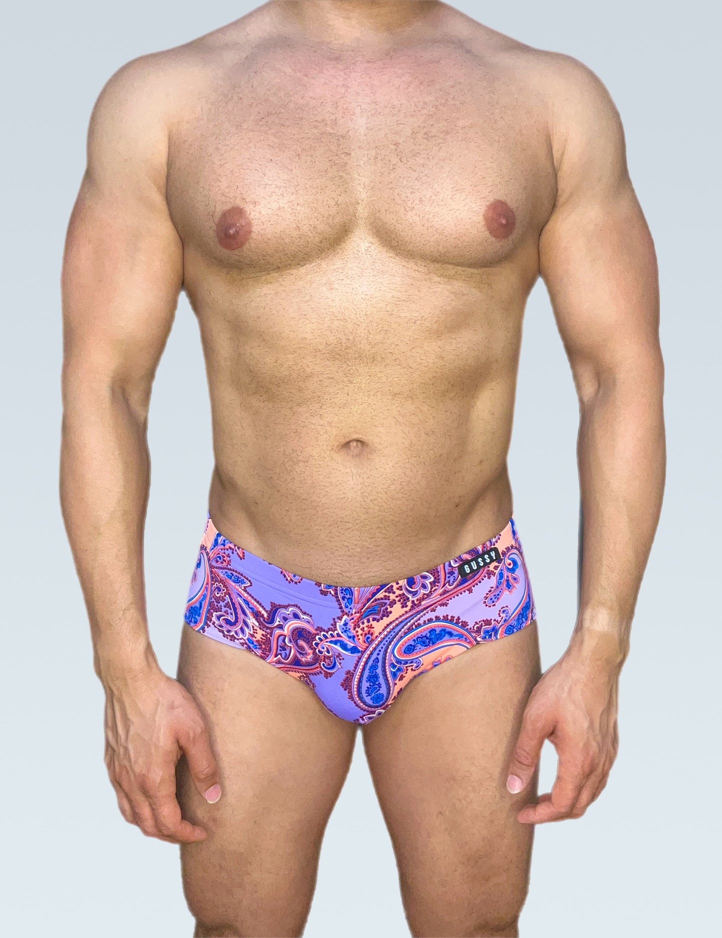 Purple Paisley Square Cut Brief